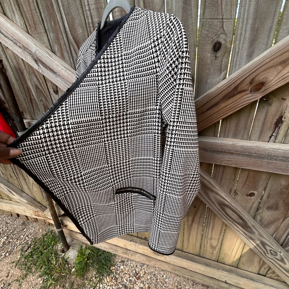 Rafaella black and white checkered blazer size S - Picture 5 of 6